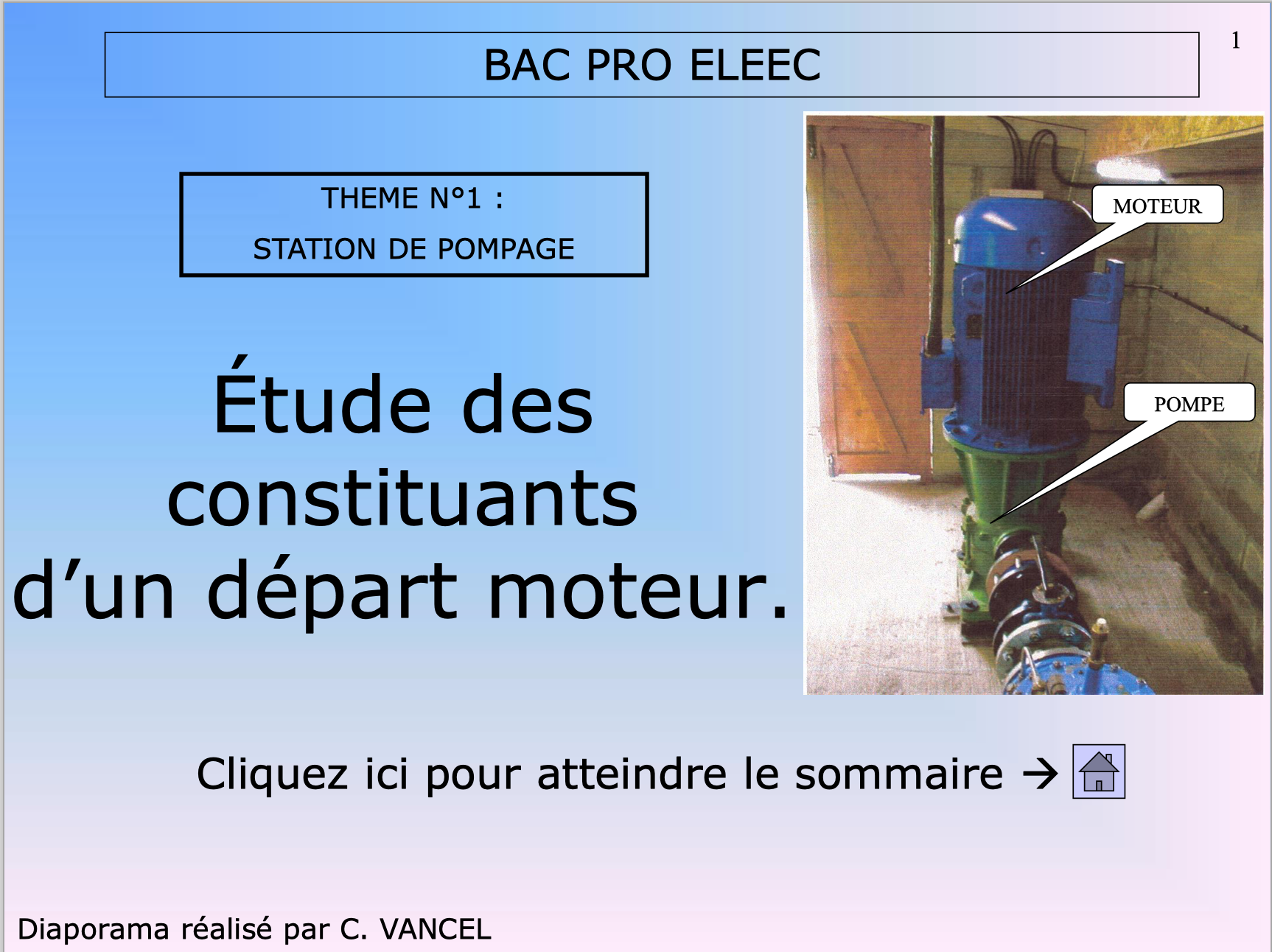 Étude des constituants d’un départ moteur en PDF